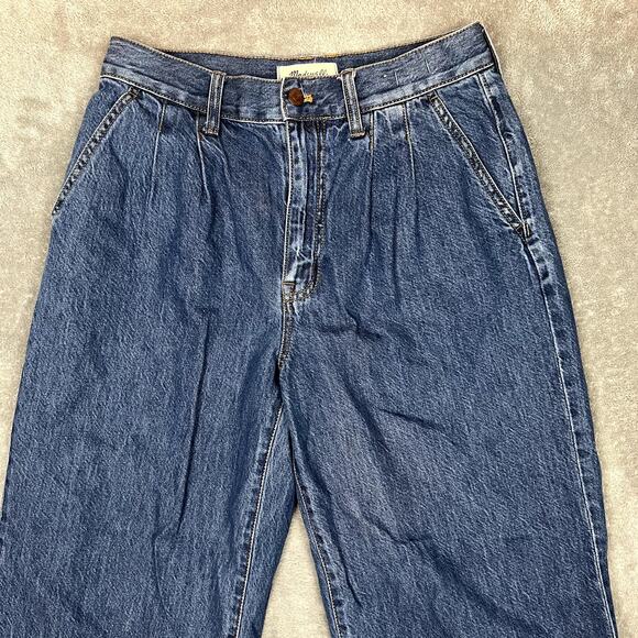 Madewell Harlow Wide Leg Jeans Trousers Womens 27 Clean Girl - Picture 2 of 9
